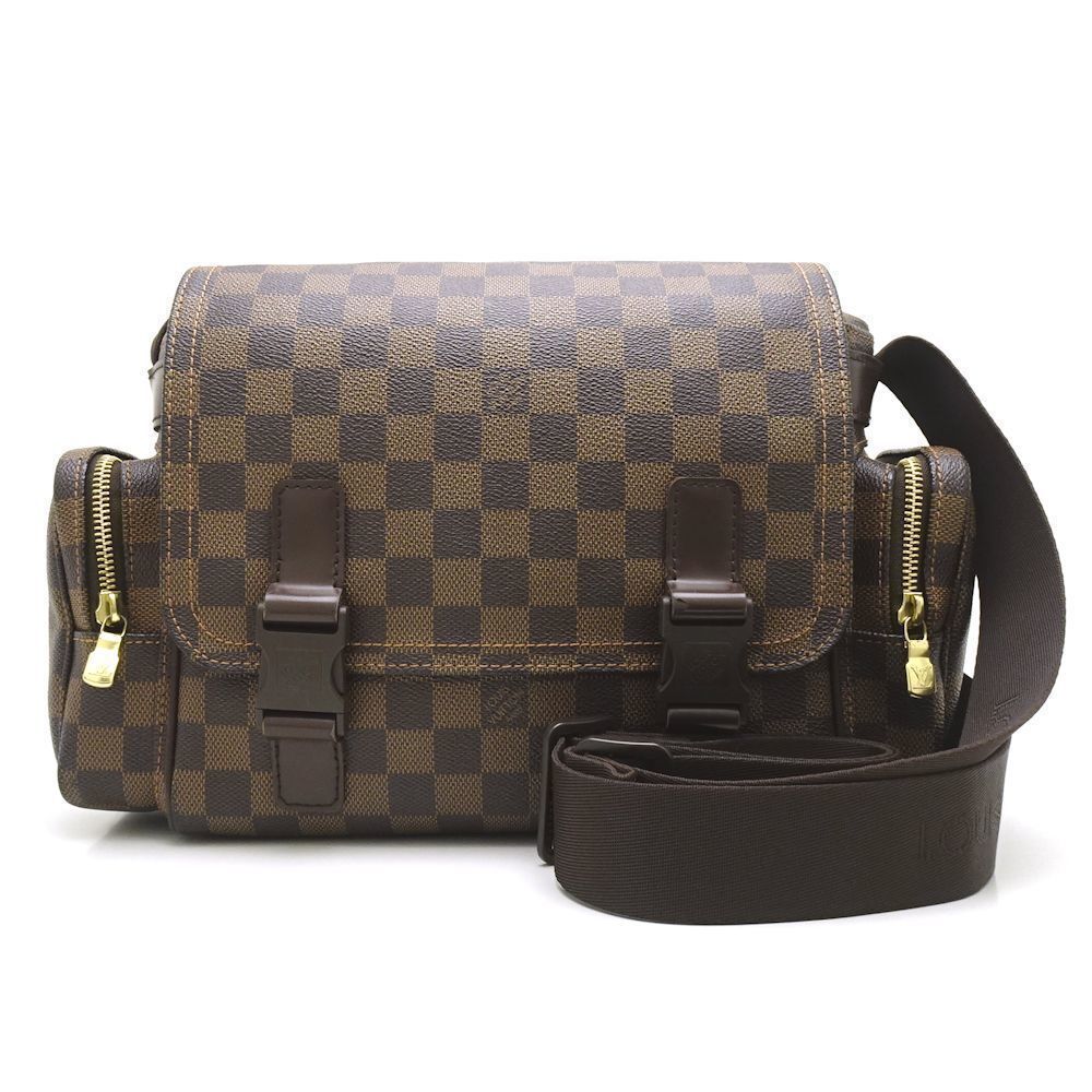 Louis Vuitton Damier Reporter Melville Ebene Diagonal Shoulder Brown